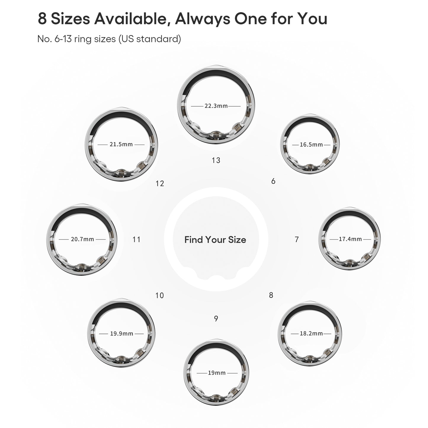 HCM Smart Ring size chart kit